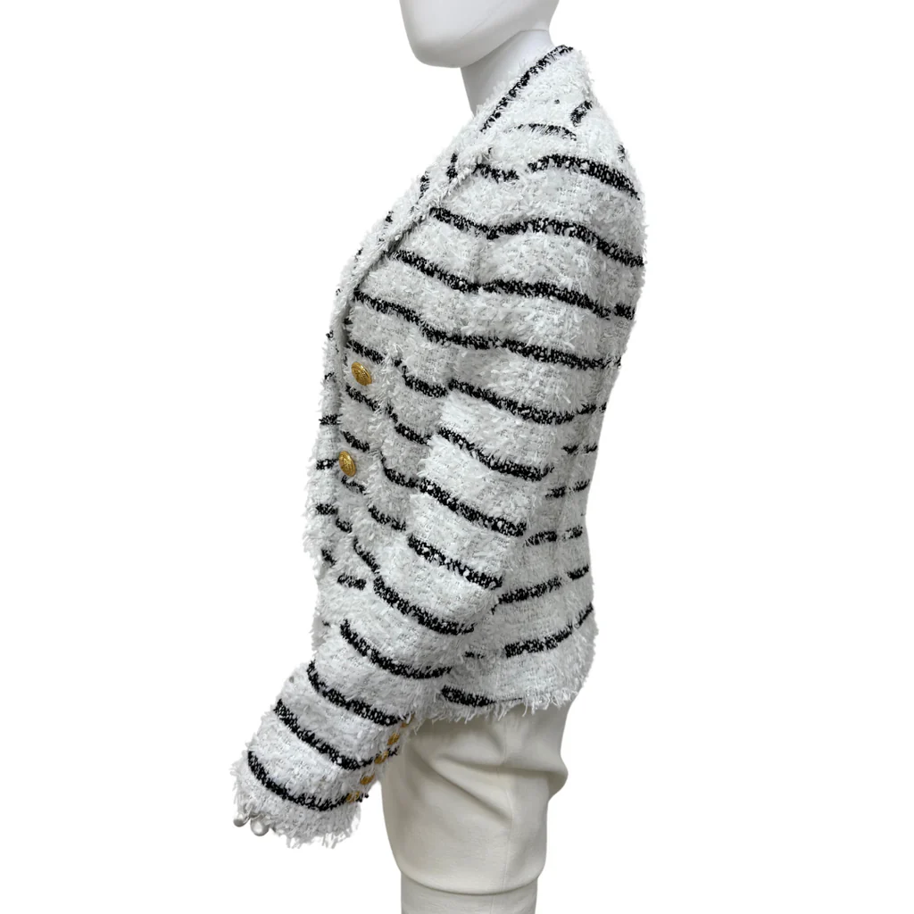 Balmain Stripe Tweed Blazer F/W22, 44 (NWT) - Image 3