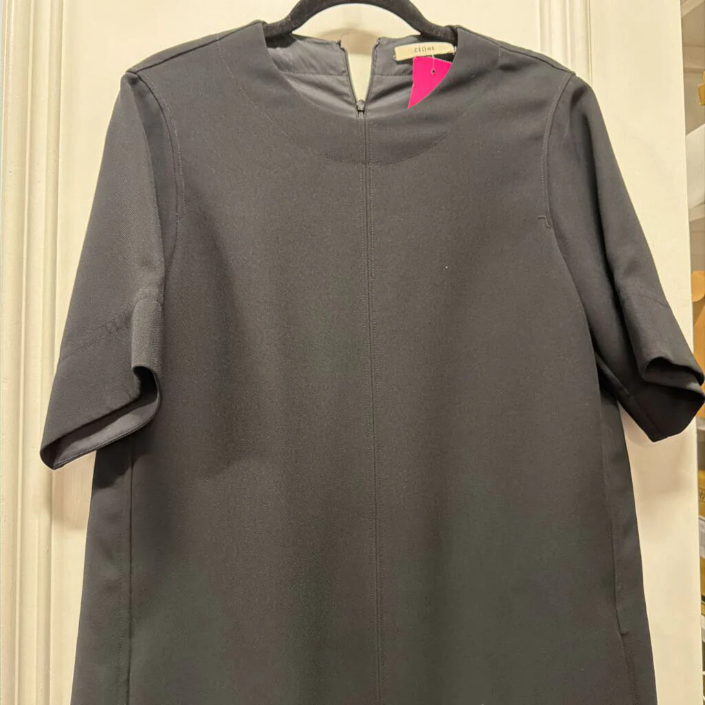 Black Triacetate/Polyester Dress