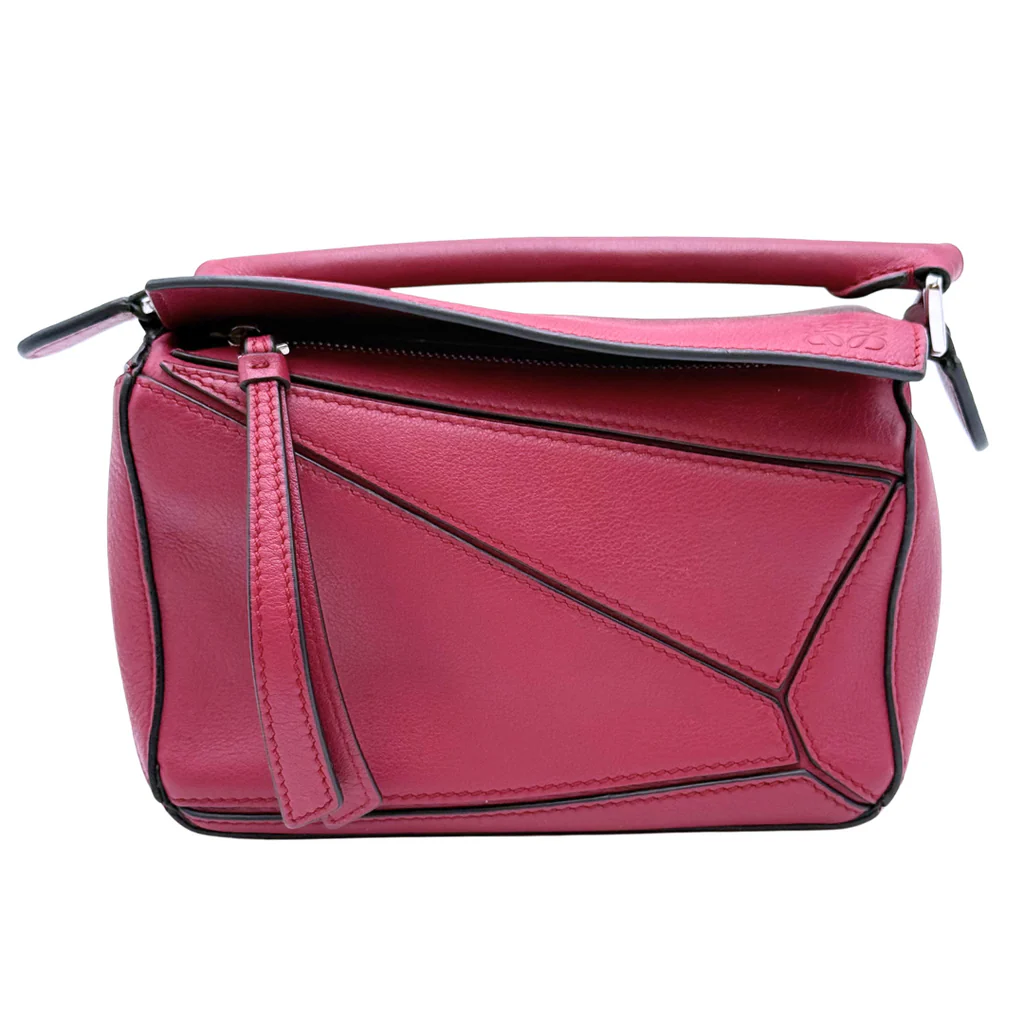 Loewe Small Raspberry Puzzle Bag
