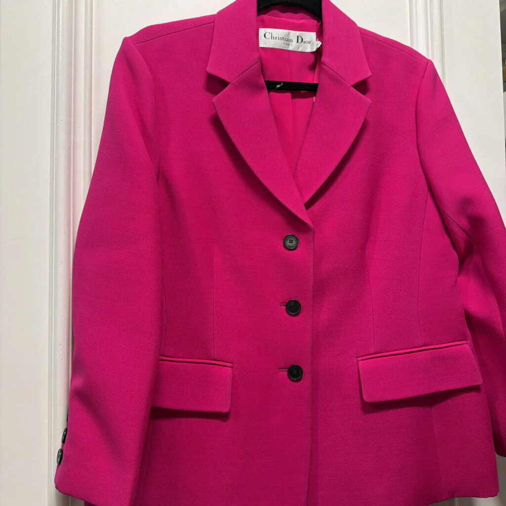 Pink Wool Bar Jacket